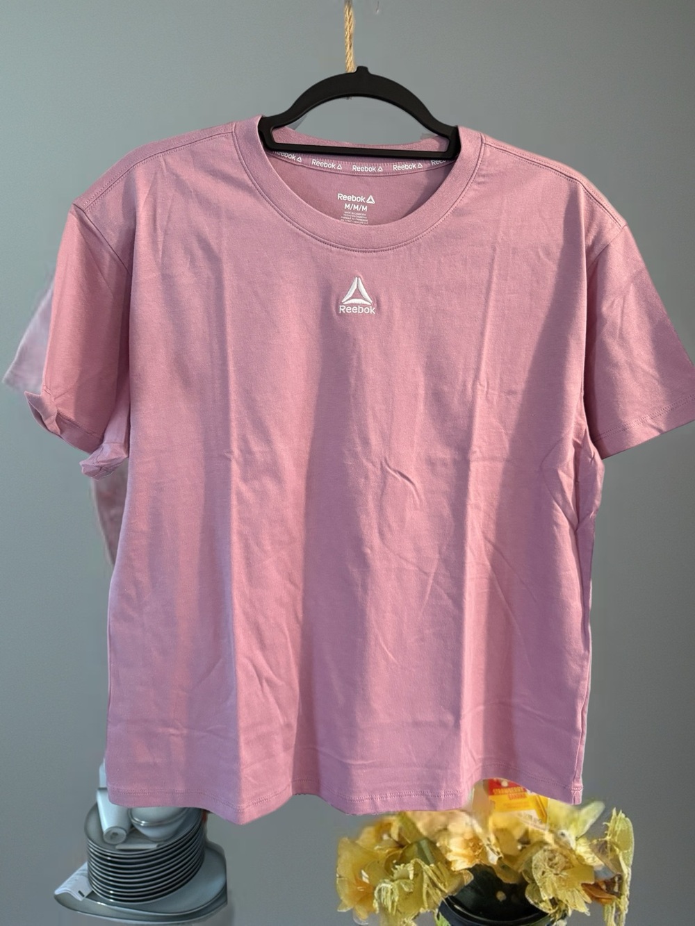 Reebok Mauve Crewneck‎ Logo Shirt